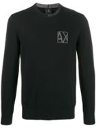 Armani Exchange Chest Logo Sweatshirt - Black