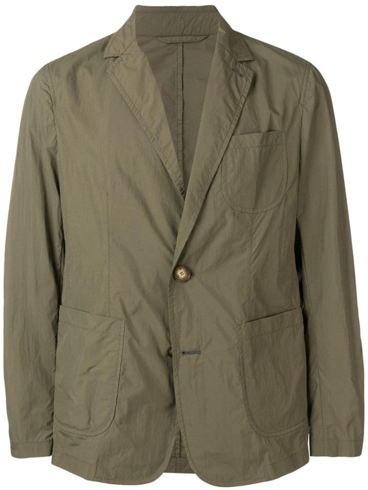 Lardini Waterproof Button Blazer - Green