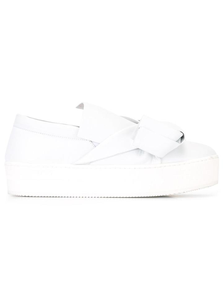 No21 Knot Detail Sneakers - White
