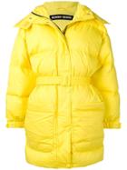 Ienki Ienki Belted Puffer Jacket - Yellow & Orange