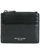 Michael Kors Top Zipped Flat Cardholder - Black