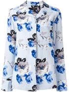 Theory Floral Print Shirt - Blue