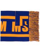 Msgm Logo Scarf - Blue