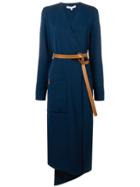 Tibi Asymmetric Midi Dress - Blue