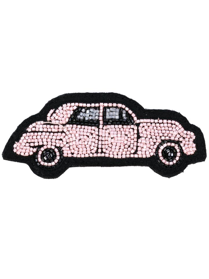Olympia Le-tan Car Bag Badge - Pink & Purple