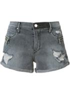 Rta Denim Shorts, Women's, Size: 27, Grey, Cotton/spandex/elastane