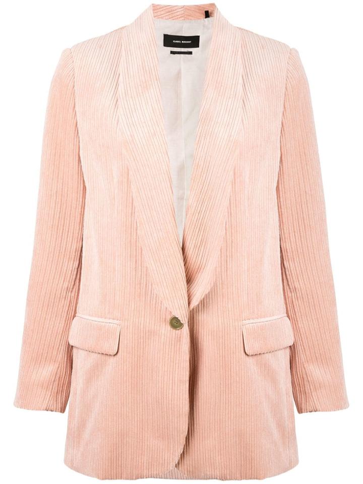 Isabel Marant Longline Corduroy Blazer - Pink