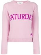 Alberta Ferretti Saturday Intarsia Jumper - Pink