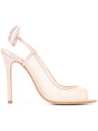 Monique Lhuillier Lace Peep-toe Pumps - Nude & Neutrals