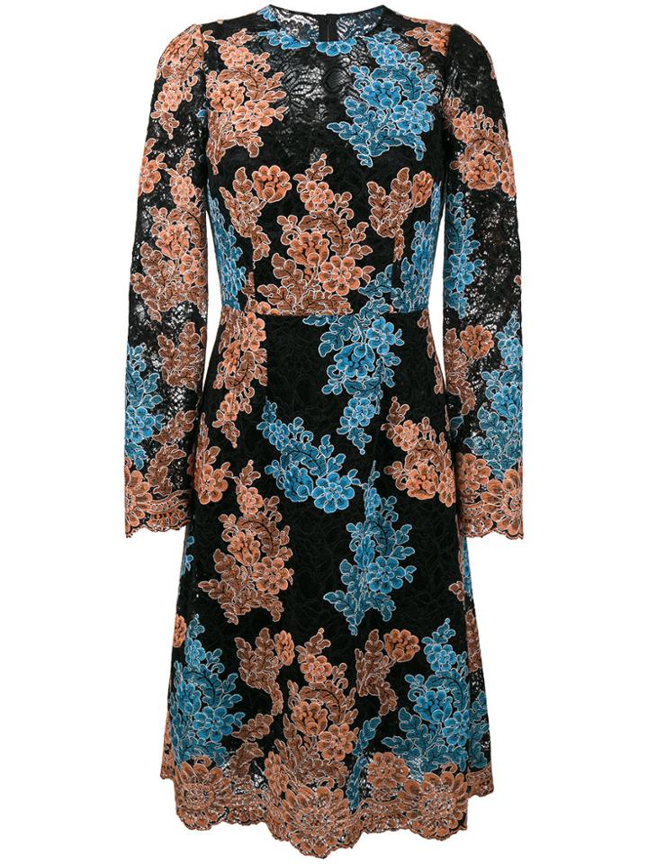 Dolce & Gabbana Embroidered Lace Dress - Multicolour