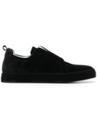 Pierre Hardy Slip-on Velvet Sneakers - Black