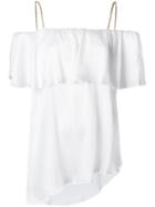 Balmain Chain Strap Blouse - White