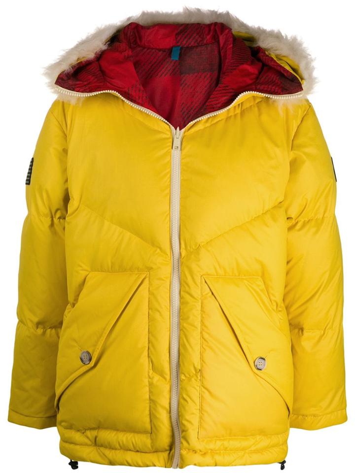 Woolrich Padded Reversible Coat - Yellow