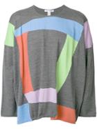 Comme Des Garçons Shirt Boys Intarsia Knit Jumper - Grey