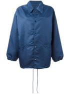 Balenciaga Shirt-style Jacket, Women's, Size: 40, Blue, Nylon/cupro