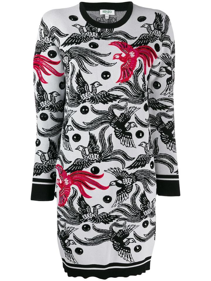 Kenzo Phoenix Jumper Dress - White