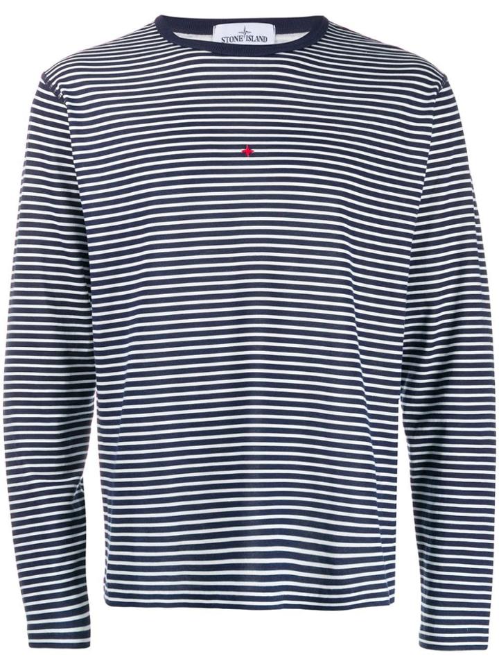 Stone Island Striped Sweatshirt - Blue