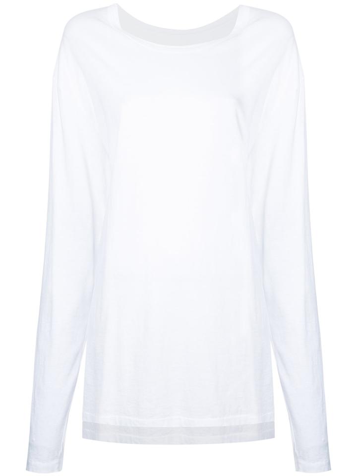 Bassike Oversized Knitted Top - White