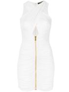 Roberto Cavalli Zipped Criss Cross Dress - White