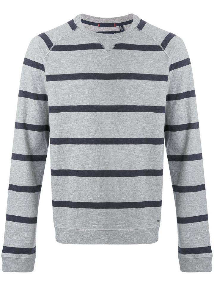 Woolrich - Striped Sweatshirt - Men - Cotton - M, Grey, Cotton