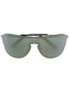 Versace Eyewear Aviator Mask Sunglasses - Grey