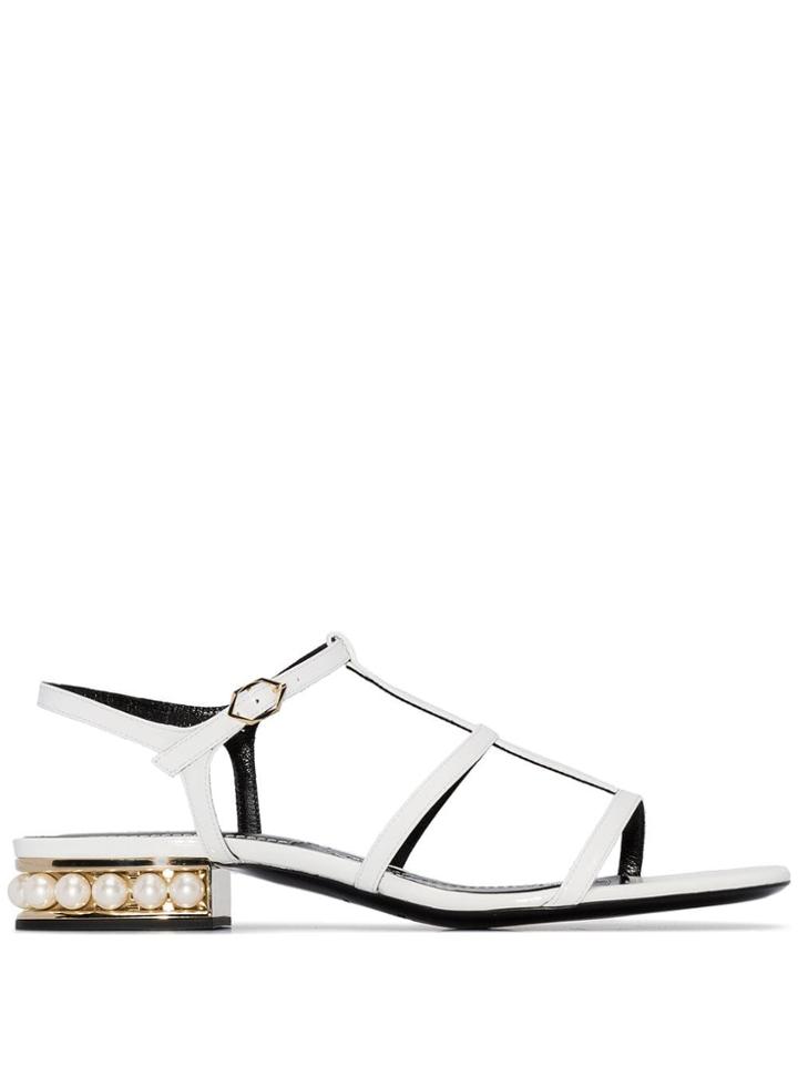 Nicholas Kirkwood Casati Flat Sandals - White
