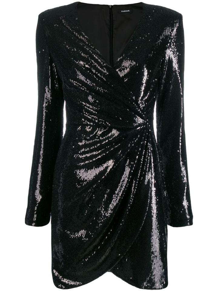 P.a.r.o.s.h. Pilled Cocktail Dress - Black