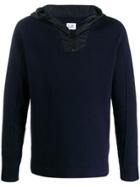 Cp Company Front Zipped Hoodie - Blue