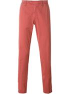 Eleventy Chino Trousers, Men's, Size: 31, Pink/purple, Cotton/spandex/elastane