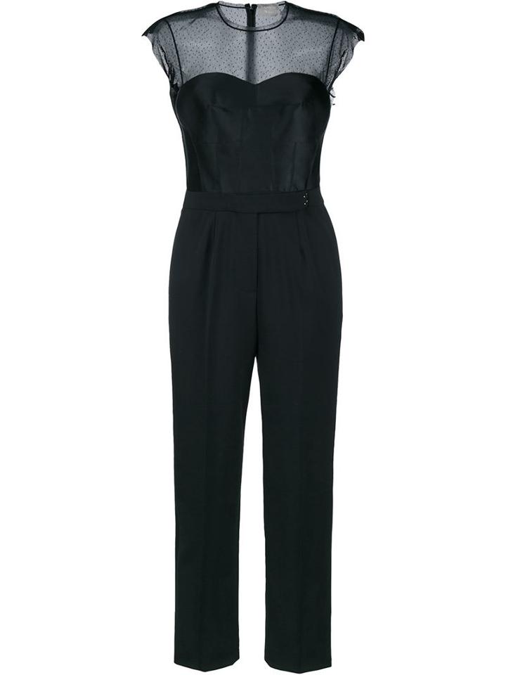 Lanvin Sweetheart Silk-blend Jumpsuit, Women's, Size: 36, Black, Silk/cotton/polyamide/viscose