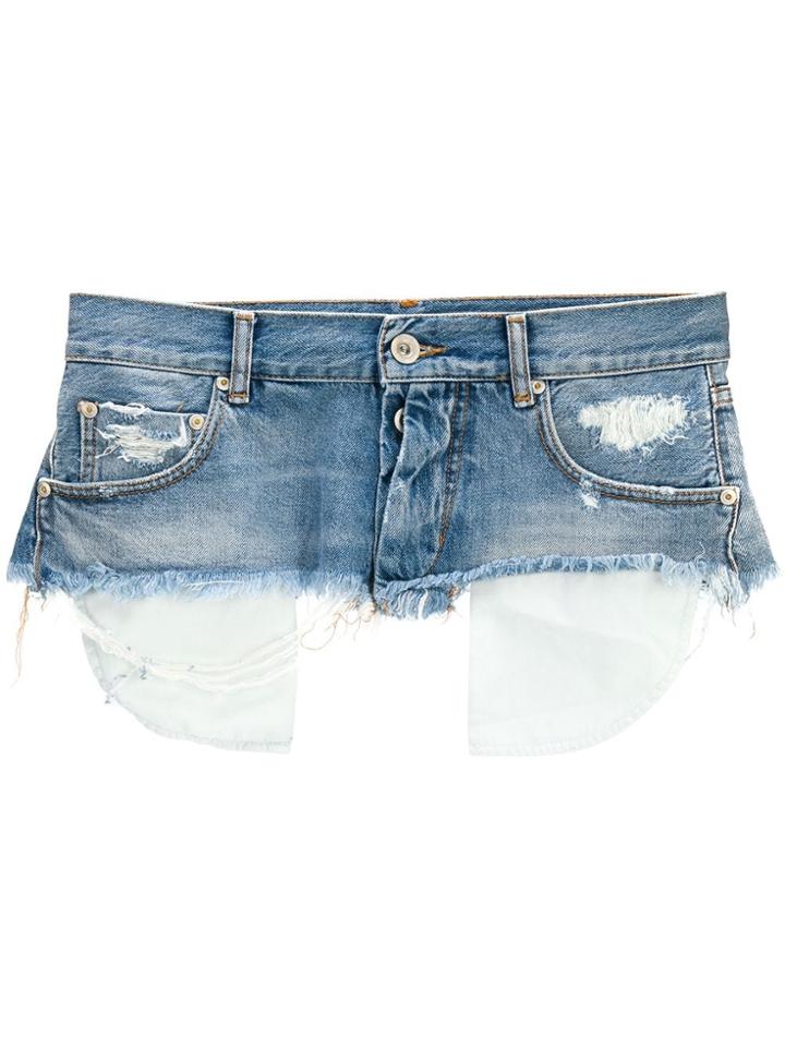 Unravel Project Rigid Denim Baggy Boy Belt - Blue