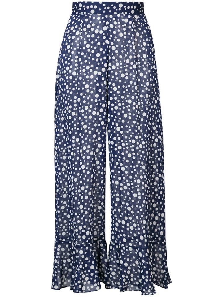 Morgan Lane Bubble Dot Print Izabel Trousers - Blue