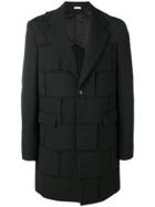 Comme Des Garçons Homme Plus Distressed Patchwork Coat - Black
