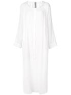 Raquel Allegra Long-sleeve Flared Dress - White