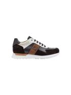 Fendi Ff Logo Lace-up Sneakers - Multicolour