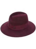 Maison Michel - Virginie Fedora Hat - Women - Cotton/wool Felt - S, Red, Cotton/wool Felt