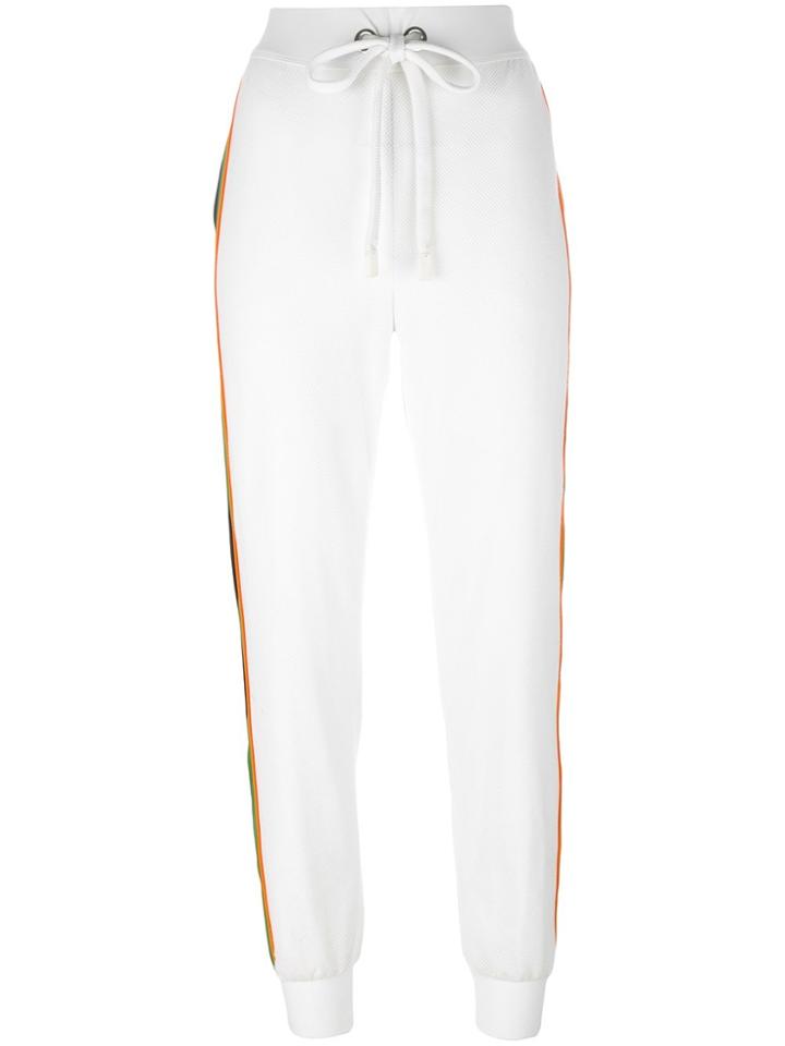 No Ka' Oi Striped Side Track Pants - White