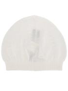 Rick Owens Knitted Beanie, Adult Unisex, White, Cotton