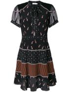 Coach Georgette Tie Neck Dress - Black