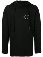 Strateas Carlucci Proto Pierced Hooded Sweatshirt - Black