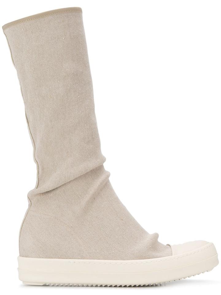 Rick Owens Drkshdw Sock-style Sneakers - Neutrals