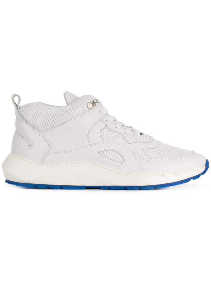 Filling Pieces Contrast Sole Sneakers - White