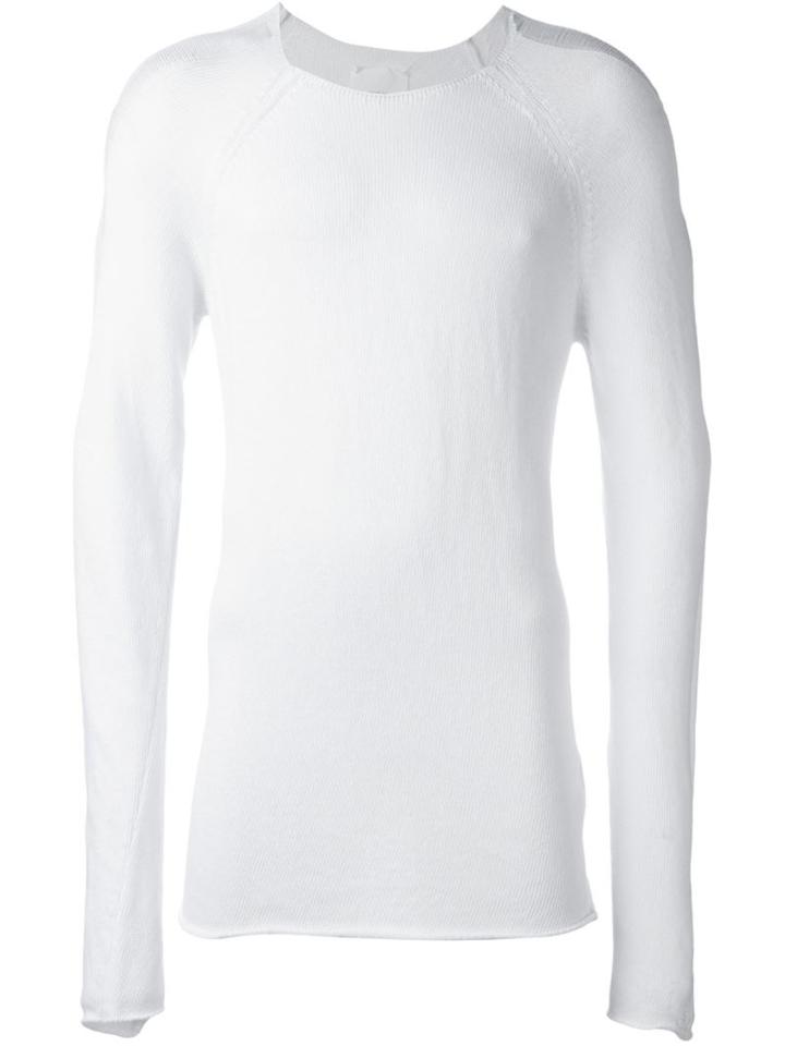 Lost & Found Rooms Crew Neck Sweater, Men's, Size: M, White, Cotton