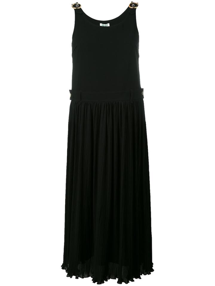 Kenzo Pinafore Top Dress - Black