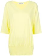 Lamberto Losani V-neck Sweater - Yellow & Orange