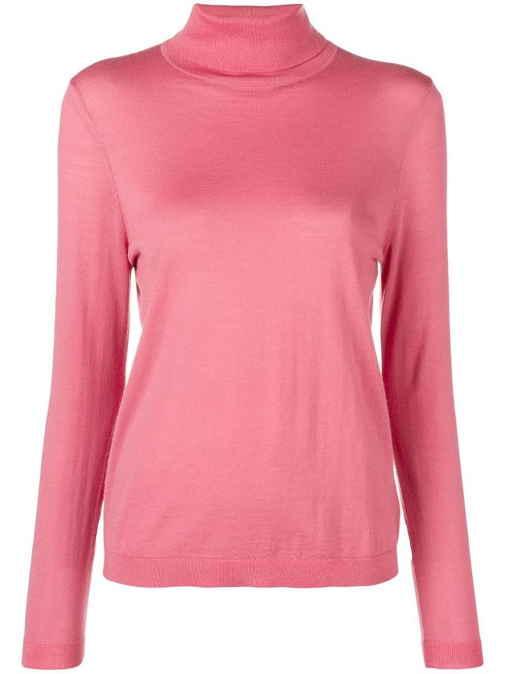 Luisa Cerano Turtleneck Jumper - Pink & Purple