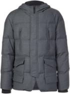 Wooyoungmi Hooded Puffer Jacket, Men's, Size: 52, Grey, Wool