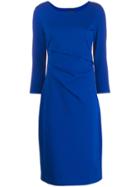 Giorgio Armani Ruched Midi Dress - Blue