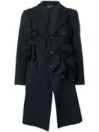Comme Des Garçons Pre-owned Bow Detailed Coat - Blue