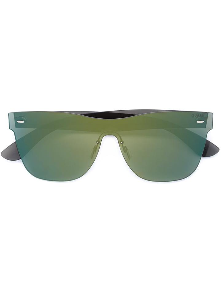 Retrosuperfuture Square Frame Sunglasses, Women's, Green, Acetate